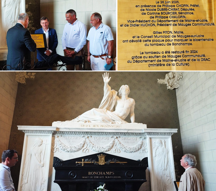À l’occasion du bicentenaire de son inauguration, le tombeau de Bonchamps restauré.