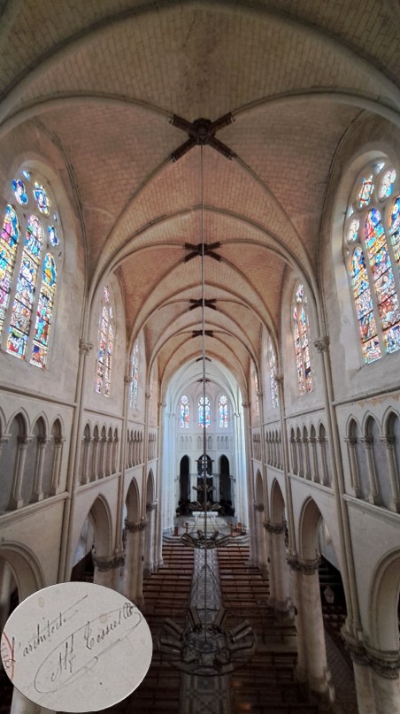 Une photographie ou carte postale d’Alfred Tessier, pionnier du néo-gothique dans les Mauges ?